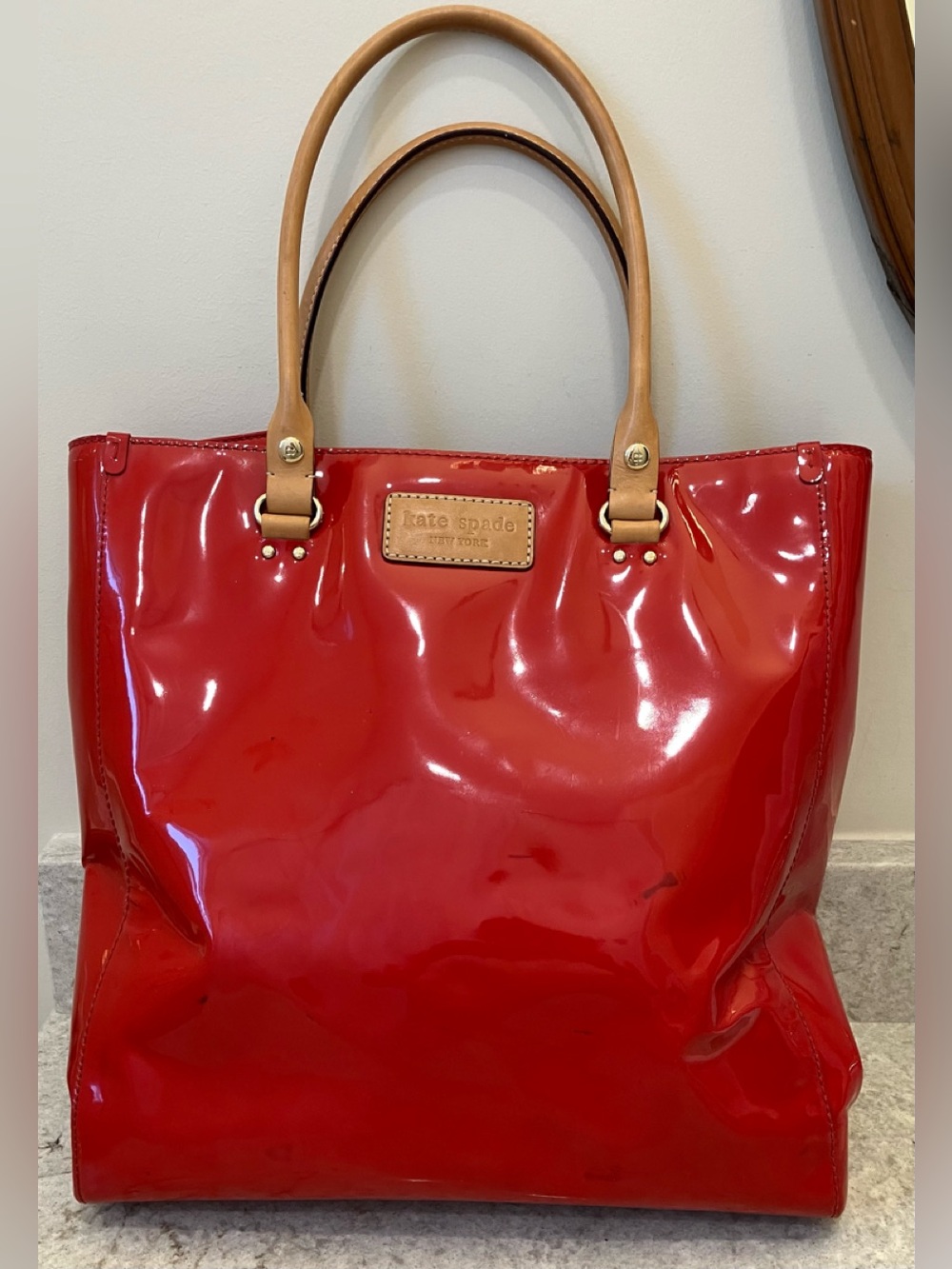 KATE SPADE RED PATENT BAG